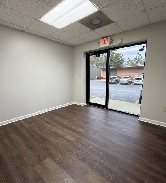 Office — side entry and LVP flooring